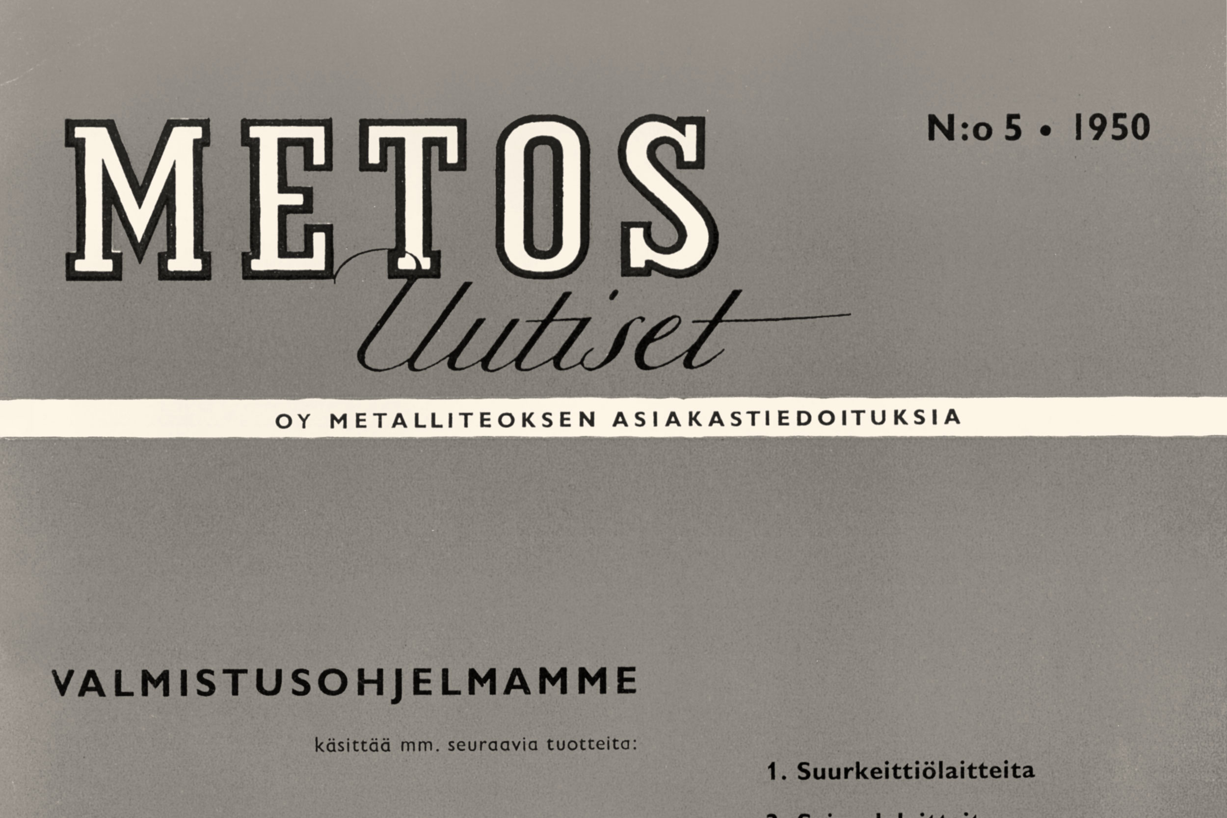 Metos Uutiset no 5 1950
